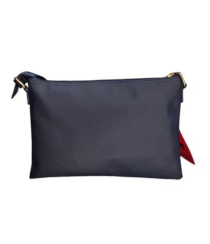 Cartera de Mano HPC Polo Azul con Correa Ajustable y Logo Rojo