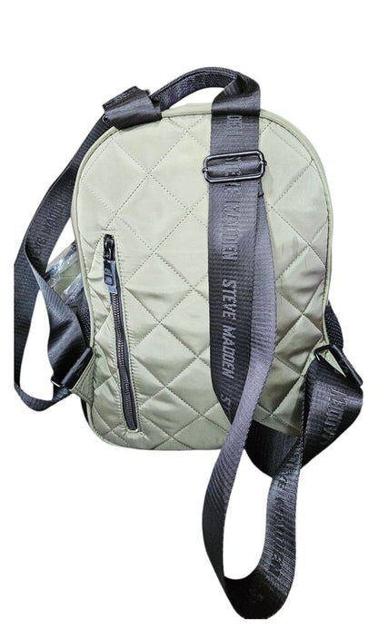 Mochila Steve Madden DR141635 BFresh Quilt Olive para Mujer | MY BEAUTIFUL ALYS SHOP
