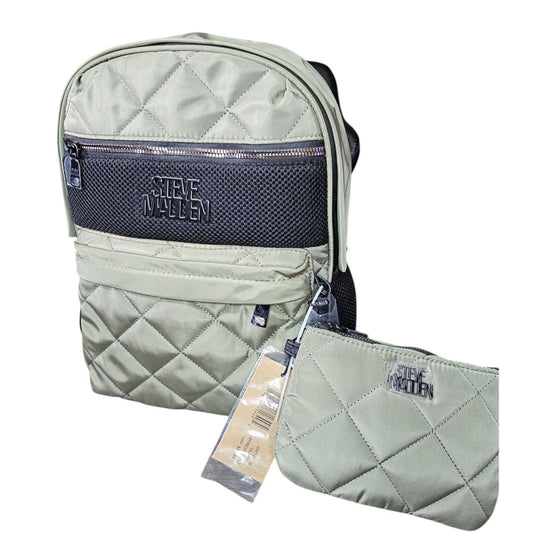 Mochila Steve Madden DR141635 BFresh Quilt Olive para Mujer | MY BEAUTIFUL ALYS SHOP