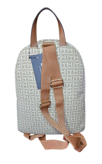 Mochila Tommy Hilfiger 69J8925 270 IZL para Mujer | Beige con Monograma TH