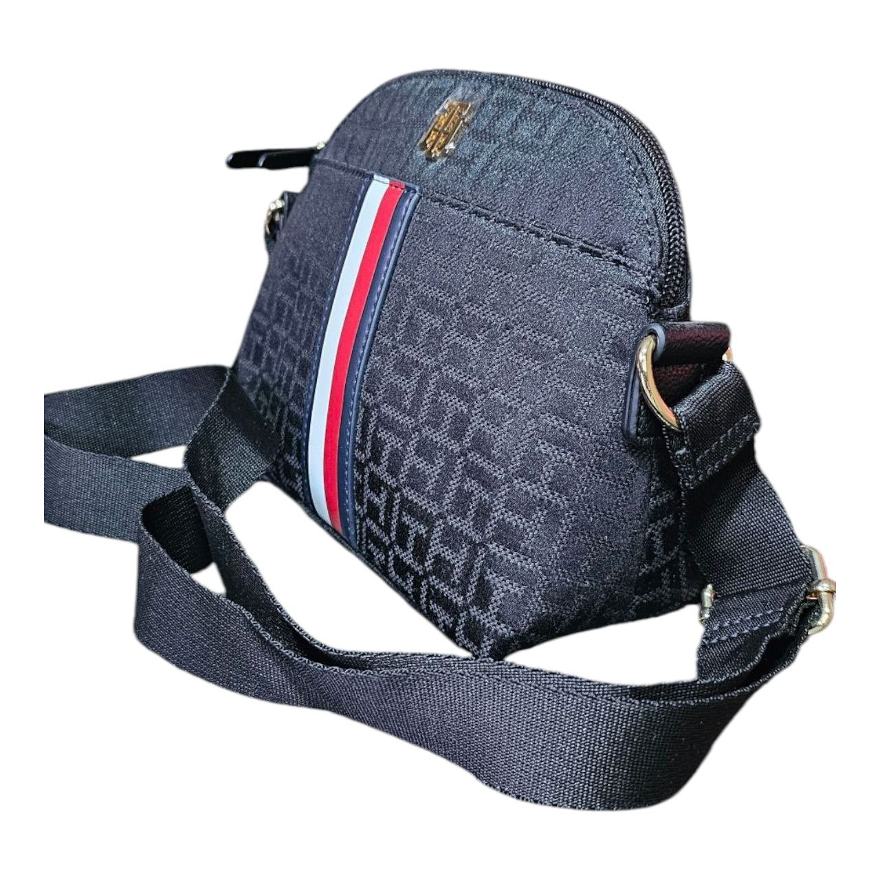 Tommy Hilfiger 69J8951-001 | Bolso Crossbody Negro para Mujer con Detalles Dorados