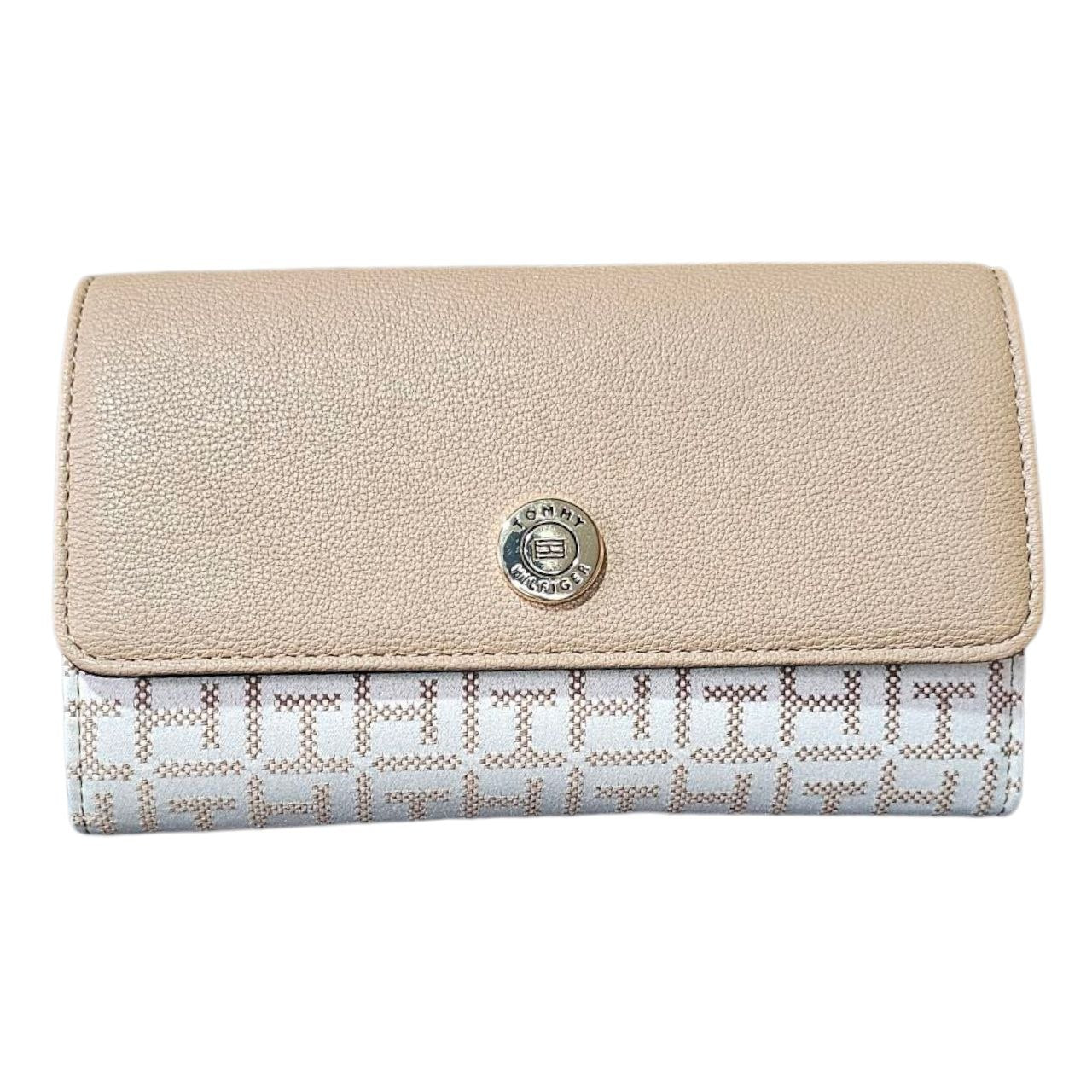 Tommy Hilfiger 69JA889 270 KF8 | Cartera de Mano con Correa para Hombro Café/Beige para Mujer