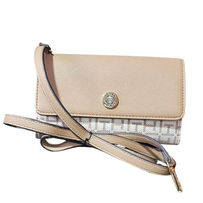 Tommy Hilfiger 69JA889 270 KF8 | Cartera de Mano con Correa para Hombro Café/Beige para Mujer