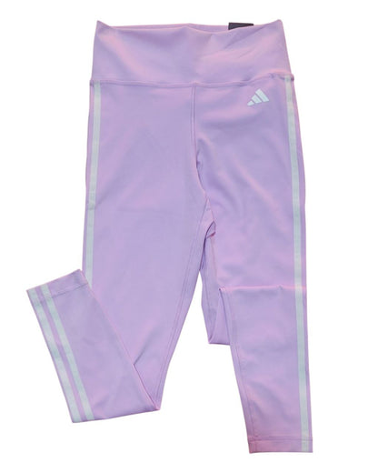 Leggings Adidas Train Essentials 3-Stripes para Mujer – Color Lila/Rosa Pastel | Talla S