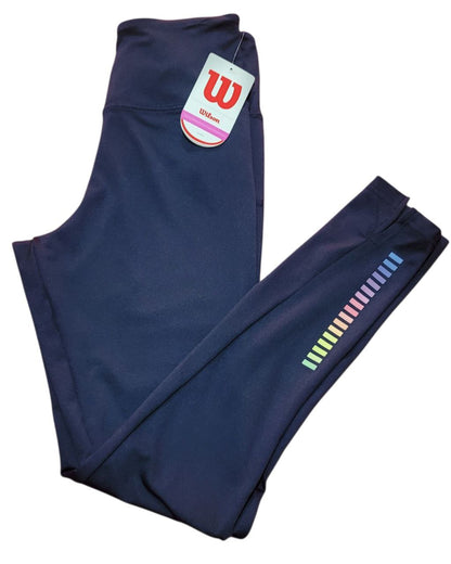 Leggings Wilson para Mujer – Estilo 11365-AZM-CH | Cintura Alta con Bolsillo Oculto | Color Azul | Talla S
