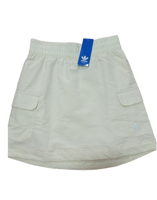 Falda Adidas para Mujer – Bolsas Laterales | Logo Bordado | Color Beige | Talla S