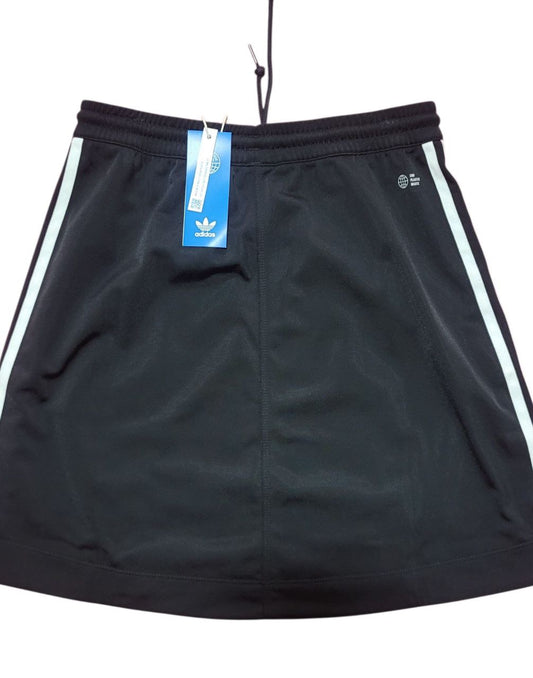 Falda Adidas para Mujer H37774 – 3 Franjas Laterales | Logo Bordado | Negro | Talla S