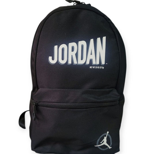 Mochila Jordan Boys Negra Talla L – Modelo 9A0736-023 con Logotipo Blanco