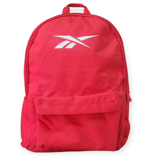 Mochila Reebok Roja Talla L – Diseño Deportivo con Logotipo Blanco